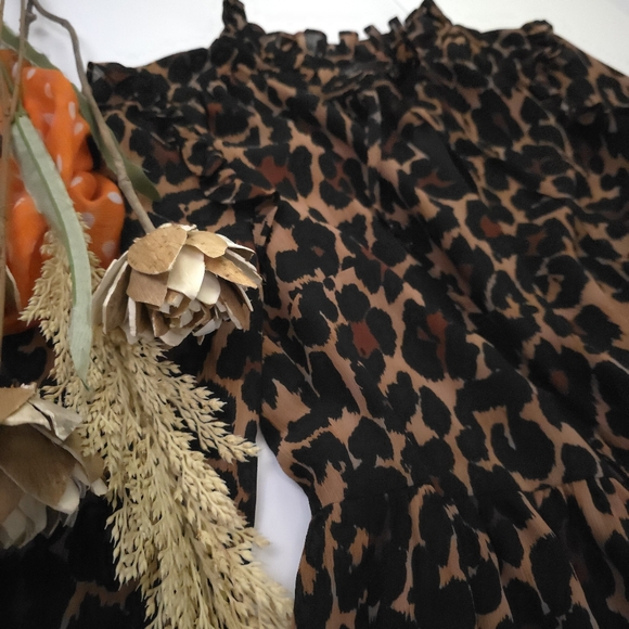 J. Crew Leopard Print Dress Sz XXS - Picture 3 of 9